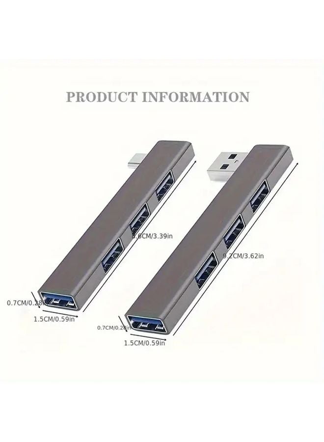 4 منفذ USB C Hub 3.0 محول لـ MacBook Pro شاحن لابتوب Xiaomi مقسم نوع C - Image 3